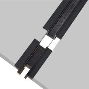 Generic Black 21mm Countersunk Track Light Bracket - 90° Angle - Decorative Art Deco - Chandelier Style