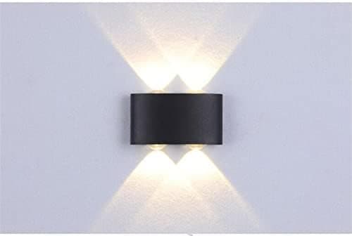 Waterproof Nordic Style LED Wall Light, 4W, Warm White, 2 Pieces (24014)