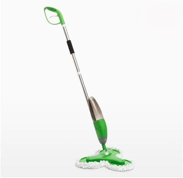 Green Mop with Spray System – 360° Swivel Microfiber Mop for Efficient Floor Cleaning, Refillable Water Tank, Eco-Friendly, Lightweight Design