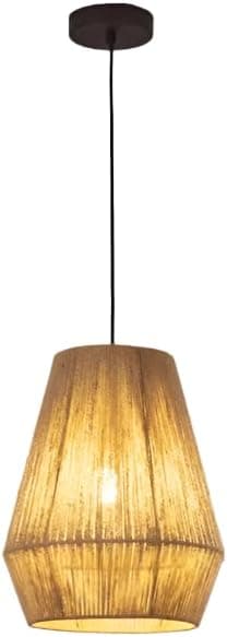Mushkah Lighting Rustic Woven Hanging Lamp