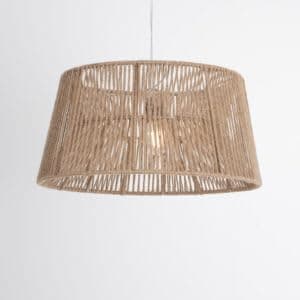 Mishkah Lighting Pendant Light Fixture - Generic Brand - 1 Bulb Beige "Firf" Light