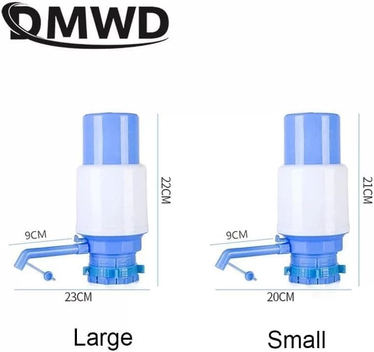 Water Jug Pump for 2-6 Gallon Bottles, Food Grade PP, Blue, 25L Capacity