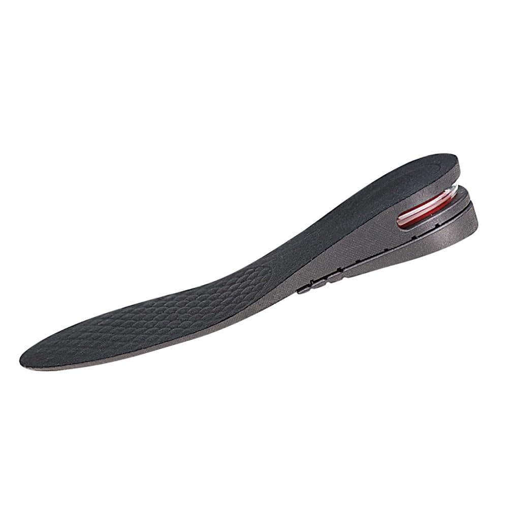Height Increase Insole with Adjustable Air Cushion and Breathable Fiber Design Comfortable Heel Lift Shoe Insert for Men and Women 28 cm Shock Absorption for Daily Wear or Sports Shoes – Black