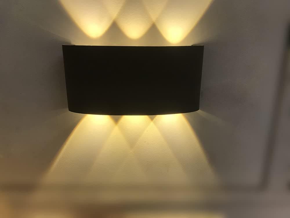 Enterprises LED Waterproof Up and Down Wall Lighting with 6 LED Lamp Beads - Warm White Light