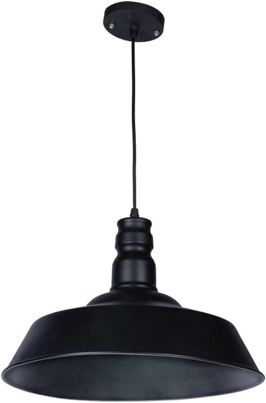 Modern Black Metal Semi Flush Mount Ceiling Light - Energy Efficient