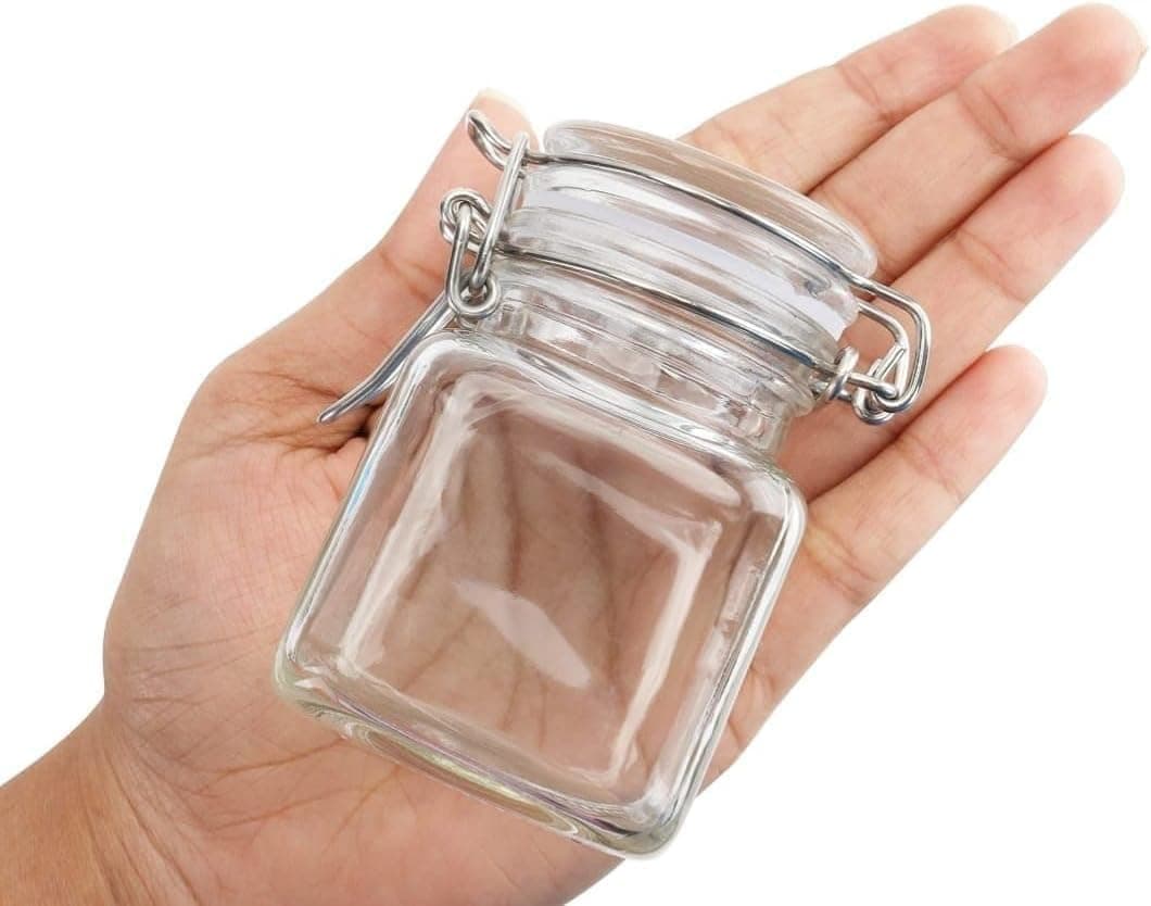 Glass Coffee Bean Storage Jars Set of 6 - Sealed Food Storage Containers