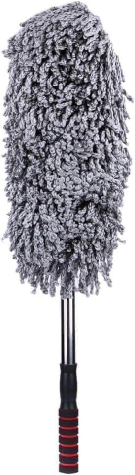 Microfiber Car Wash Cleaning Brush with Telescopic Handle - Grey