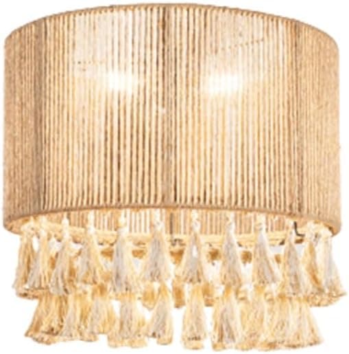 Vivienne Modern Canvas Ceiling Lamp Beige