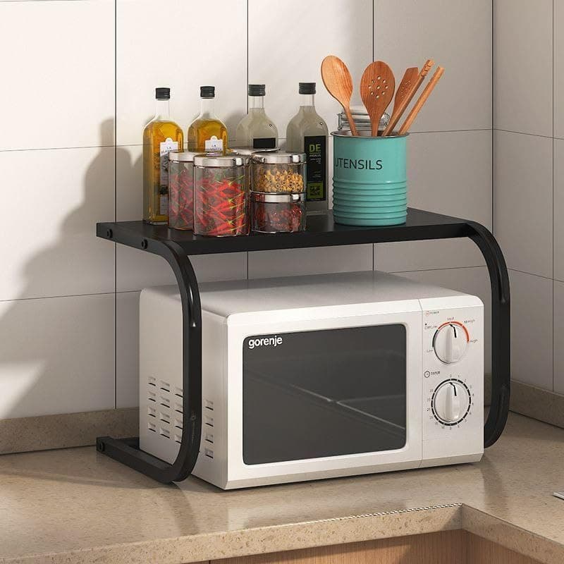 Microwave and Oven Stand Organizer - Elegant Space-Efficient Design