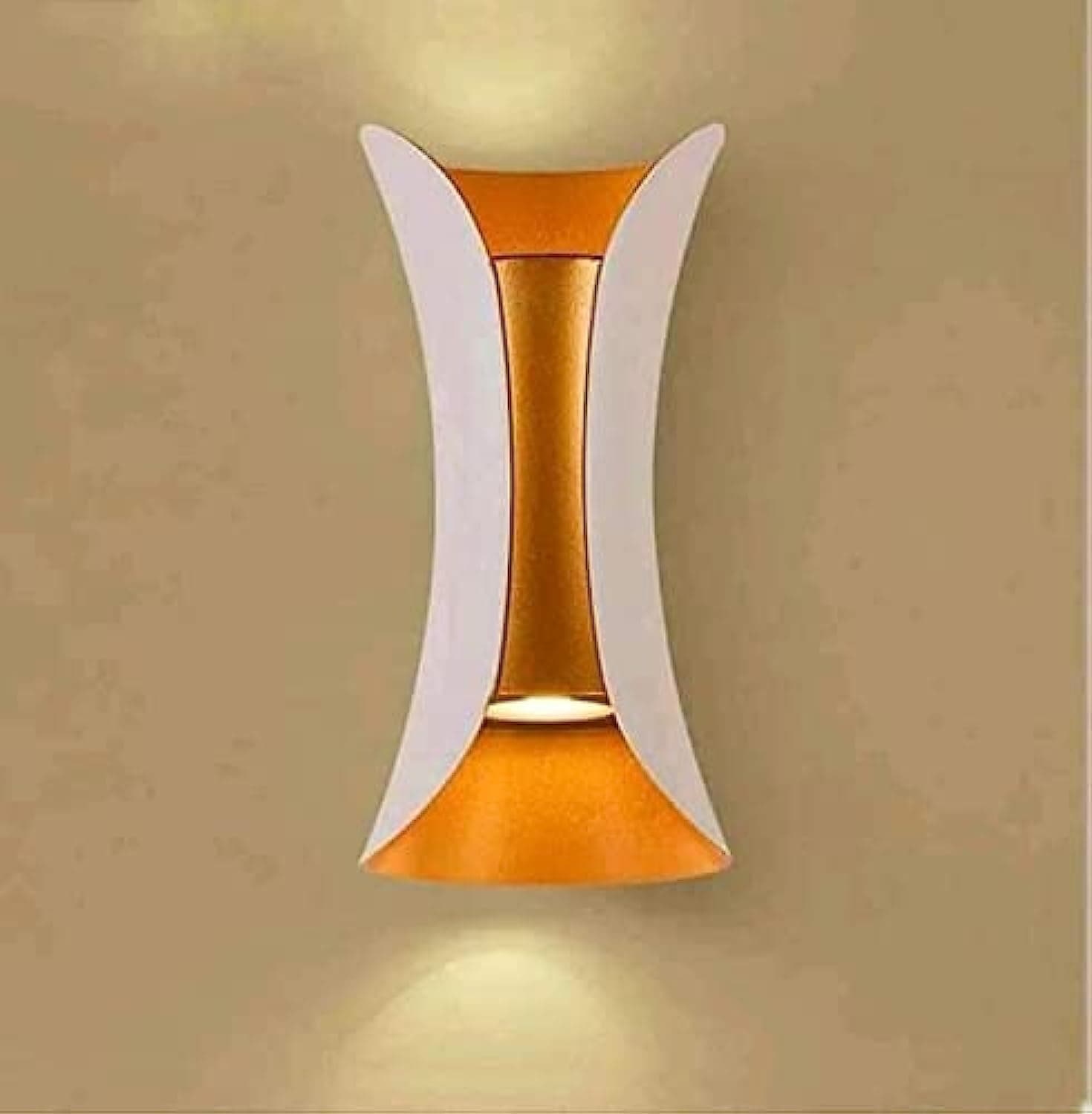 Up down 3 * 2 watt white and gold