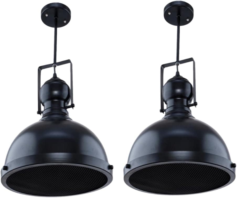 Modern Black Aluminum Ceiling Light Set | Elegant Design