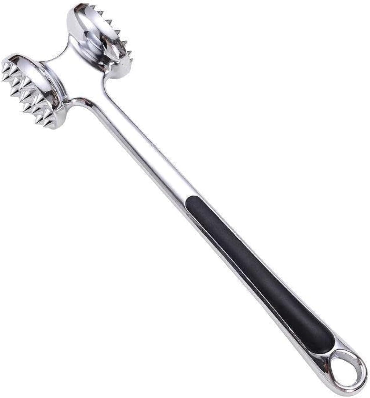 Professional Meat Tenderizer Tool - 48 Stainless Steel Blades - Silver