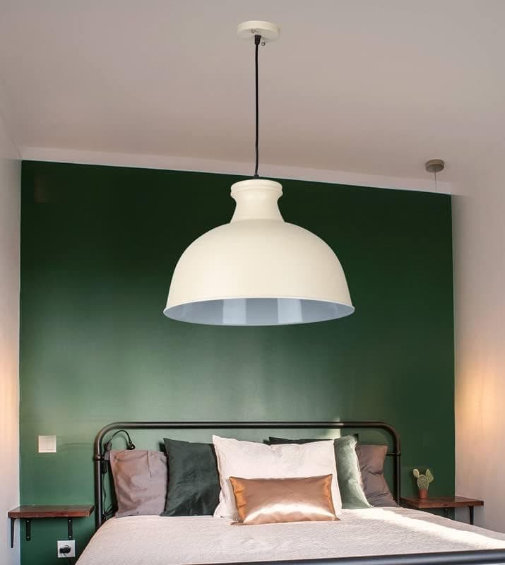 Modern Beige Metal Ceiling Lamp 55x39 - Mishkah Lighting