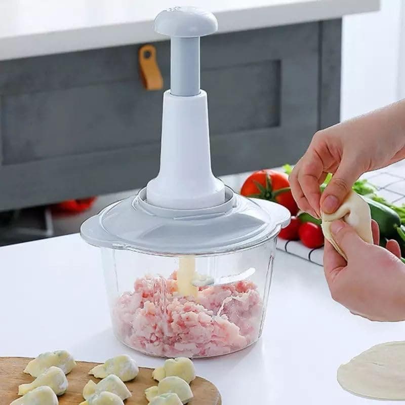 Manual Hand Food Chopper - For Vegetables - 2L Capacity