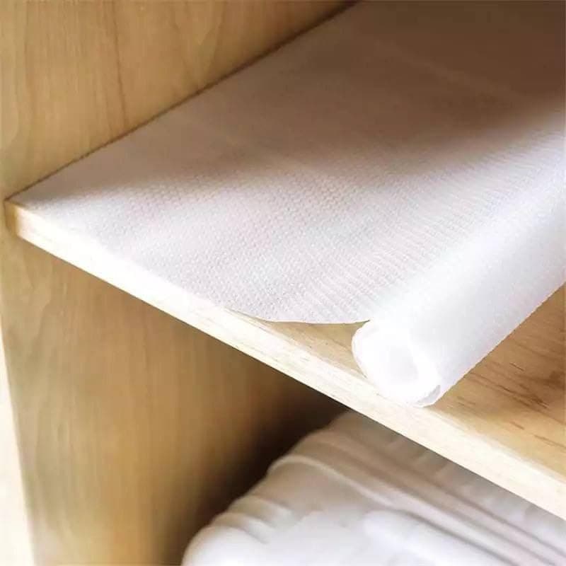 Clear Waterproof Silicone Drawer Mat - Transparent EVA Shelf Liner, 3M x 45cm