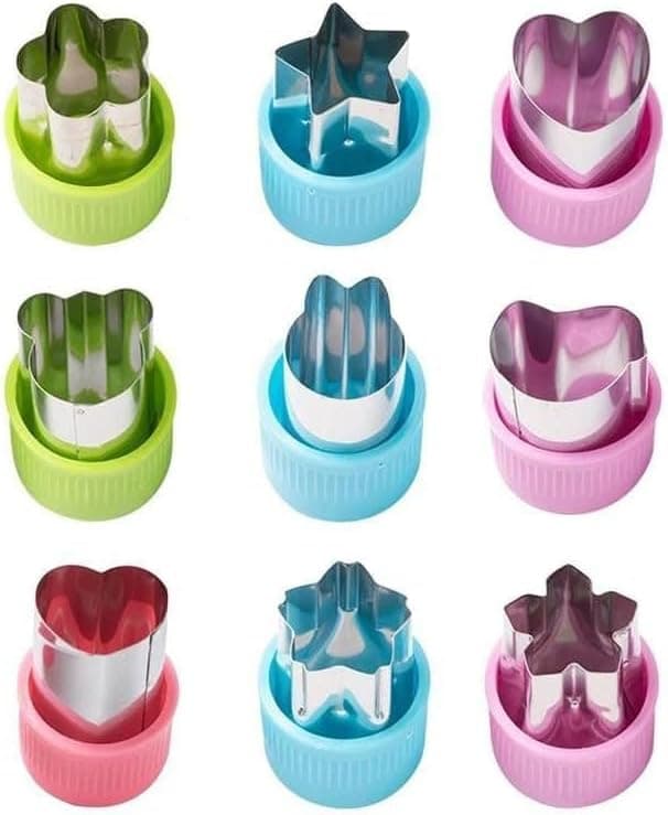 9 in 1 Set - Assorted Shapes for Cutting Pastry, Fruit, Biscuits, Size S