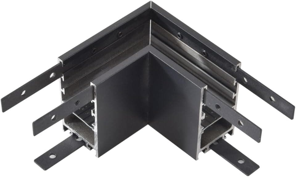 Generic 21ML Flat Black Track Connector - Modern Decorative Lighting by Mishkah Lighting