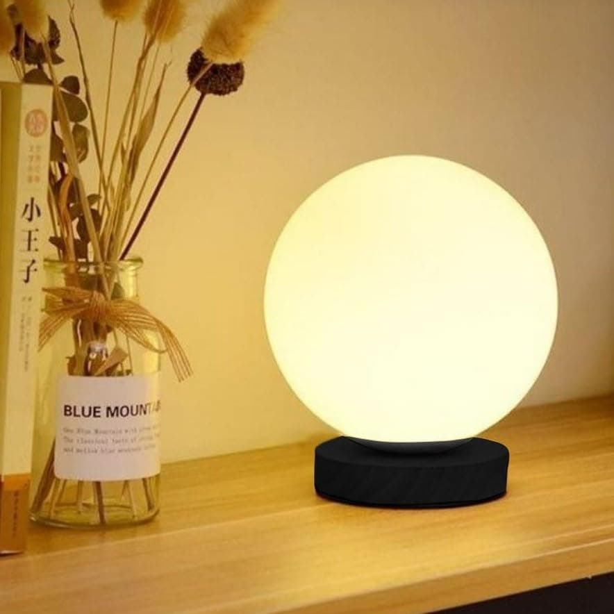Generic Black Metal Round Lampshade with Black Shade