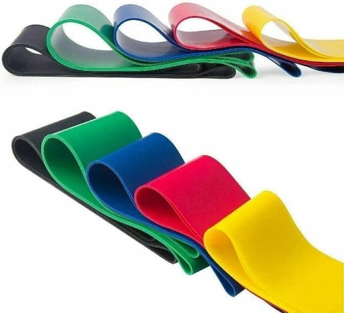 Resistance Bands Set - 5 Levels - Natural Latex - Fitness & Therapy