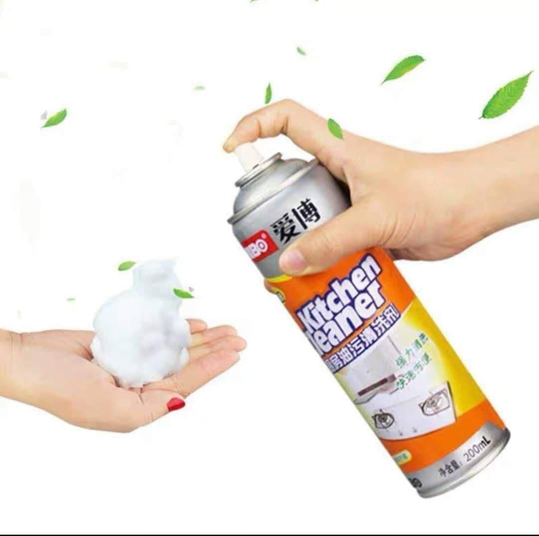 Kitchen Cleaner 500ml Lemon Scented Memory Foam Spray Cleaner - Easy Fatigue Removal
