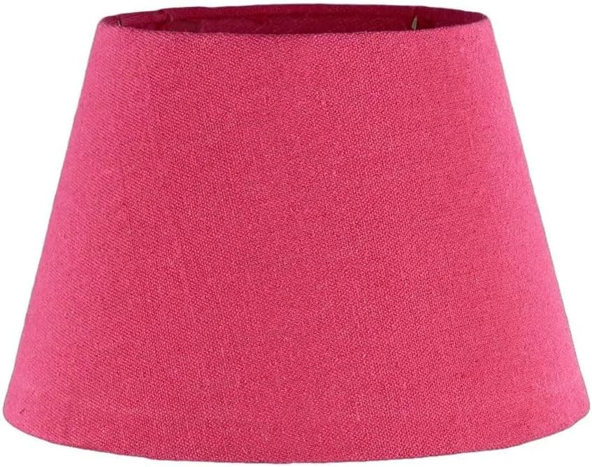 Modern Pink Conical Lampshade by Mishkah Lighting - Linen Fabric - 20cm Height