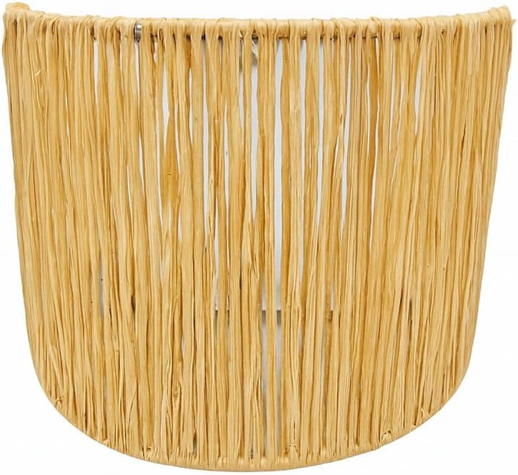 Mishkah Lighting Handmade Raffia Wall Applique - Beige Clay