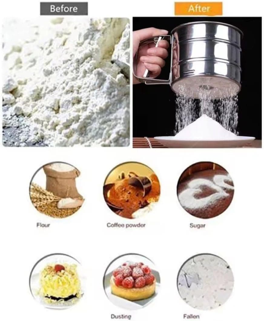 Stainless Steel Single Layer Flour Sifter