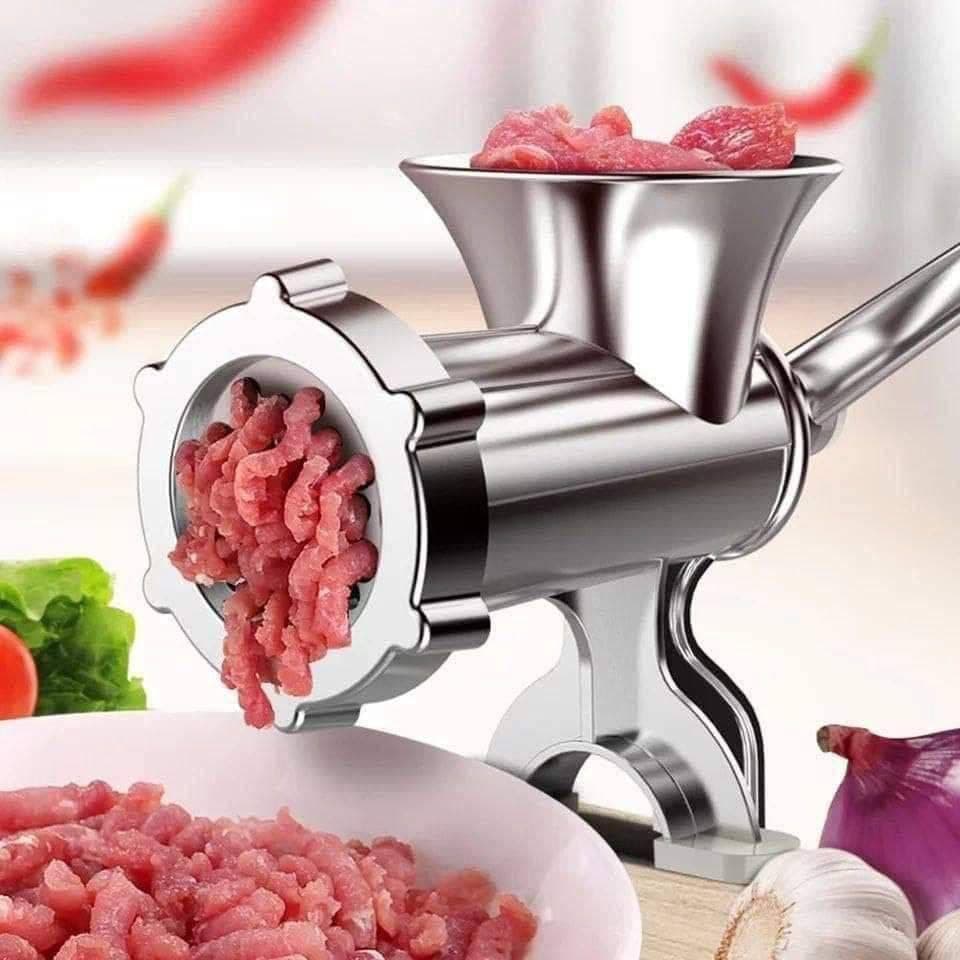 Professional Grade Multifunctional Meat Grinder - Size 10, Cast Hard-Anodized Aluminum, Kitchen Chopper Machine