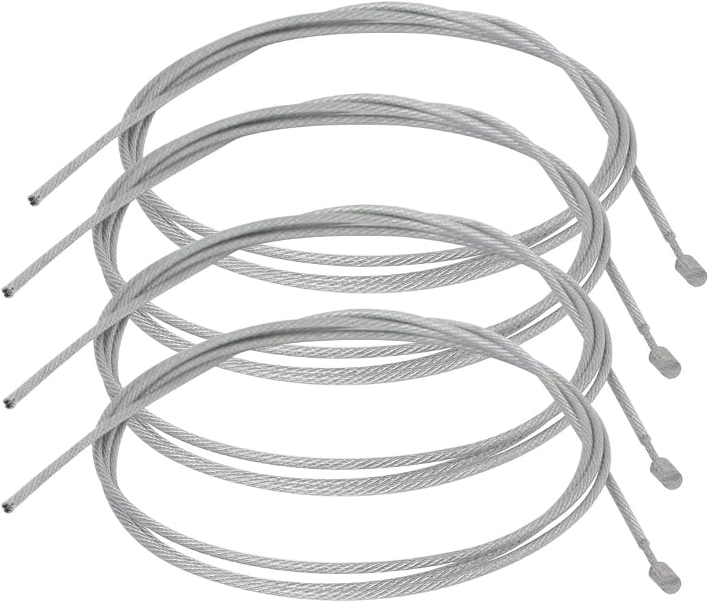 sourcing map 1.2mm Dia. 80cm Length Lighting Light Suspension Cable Kit Hanging Chain, 4 Pack