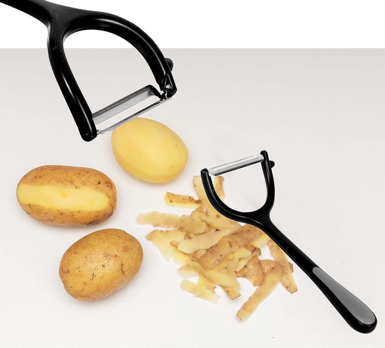 Y-Shaped Stainless Steel Vegetable & Fruit Peeler with Non-Slip Handle