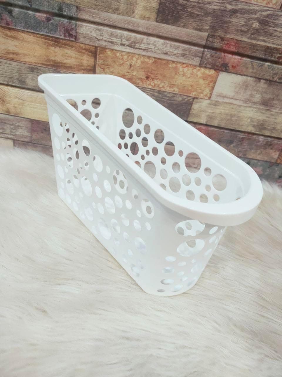 درج تنظيم الثلاجة بلاستيك، 27×17×12 سم - ابيض