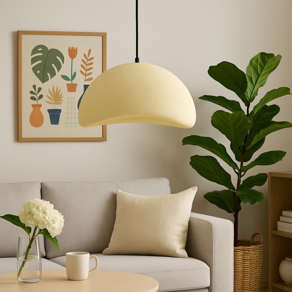 Mushkah Lighting Fiberglass Ceiling Hanging - Bright White__