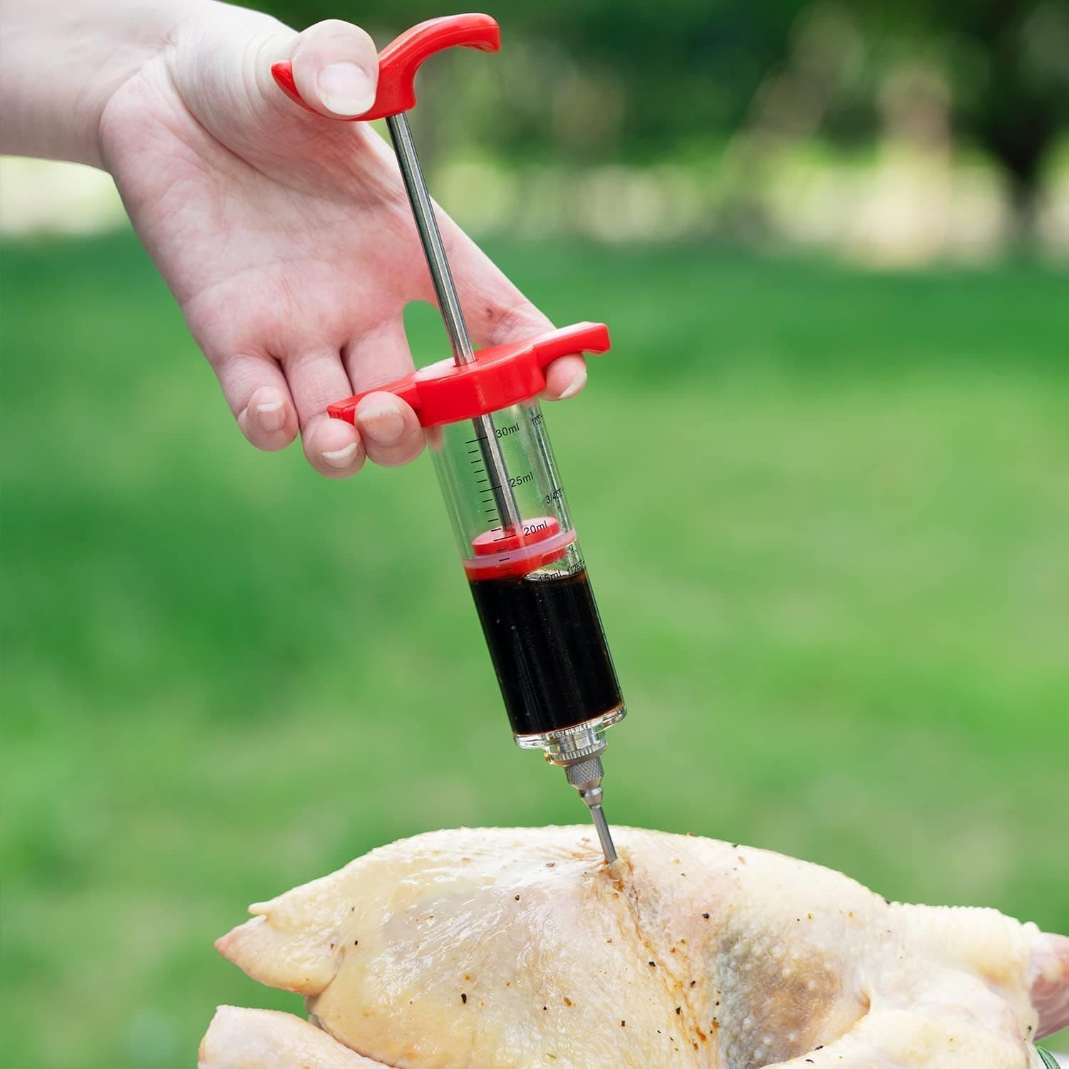 Stainless Steel Seasoning Syringe for BBQ & Grilling
