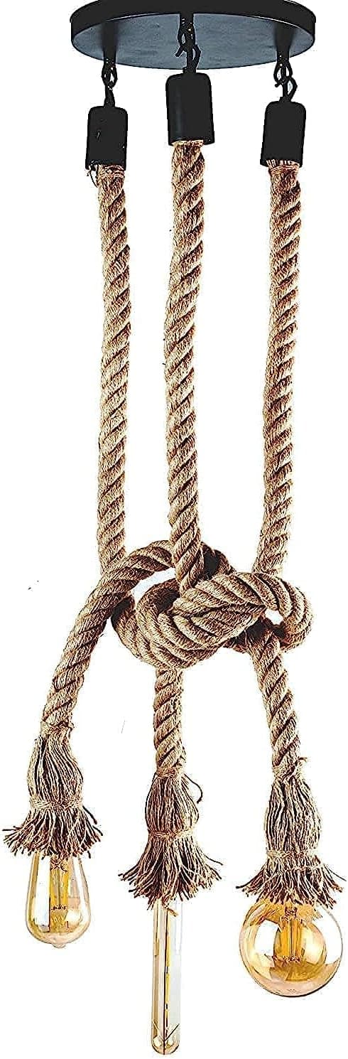 Sudo Starpet ) - Pendant Lighting Unit Triple knotted rope )