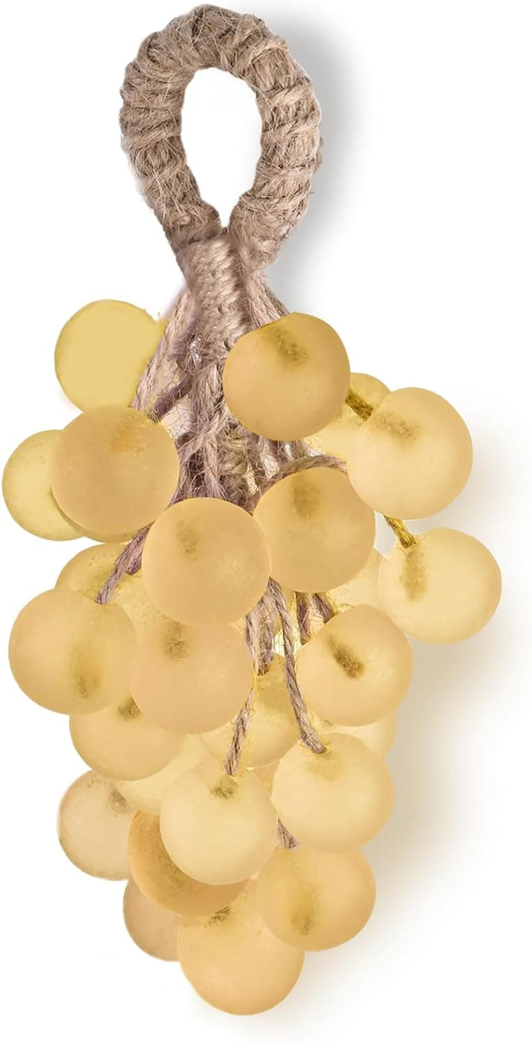 Luxury Grape-Shaped Glycerin Soap - Yellow, Moisturizing, Rich Lather