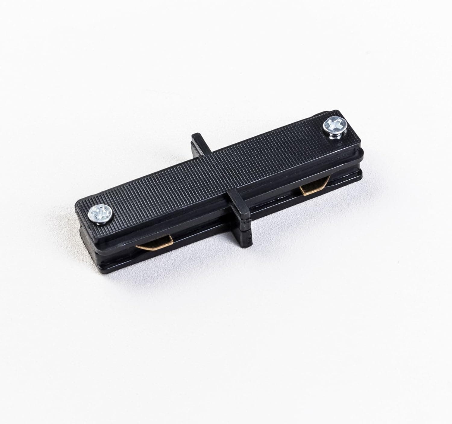 Modern Black Track Connector for Lighting Systems - Mishkah Lighting