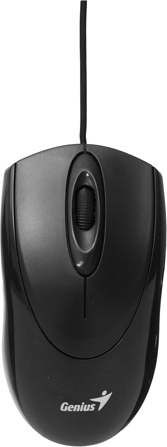 ماوس جينيوس سلكي G-4410 - أسود - وزن خفيف - دقة بصرية - منفذ USB - مريح للاستخدام - لليد اليمنى واليسرى