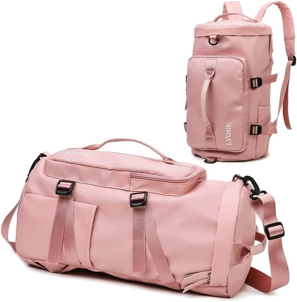 Oxford Casual cloth sports backpack with shoe compartments, 28.7L capacity, for women and men - Rose
