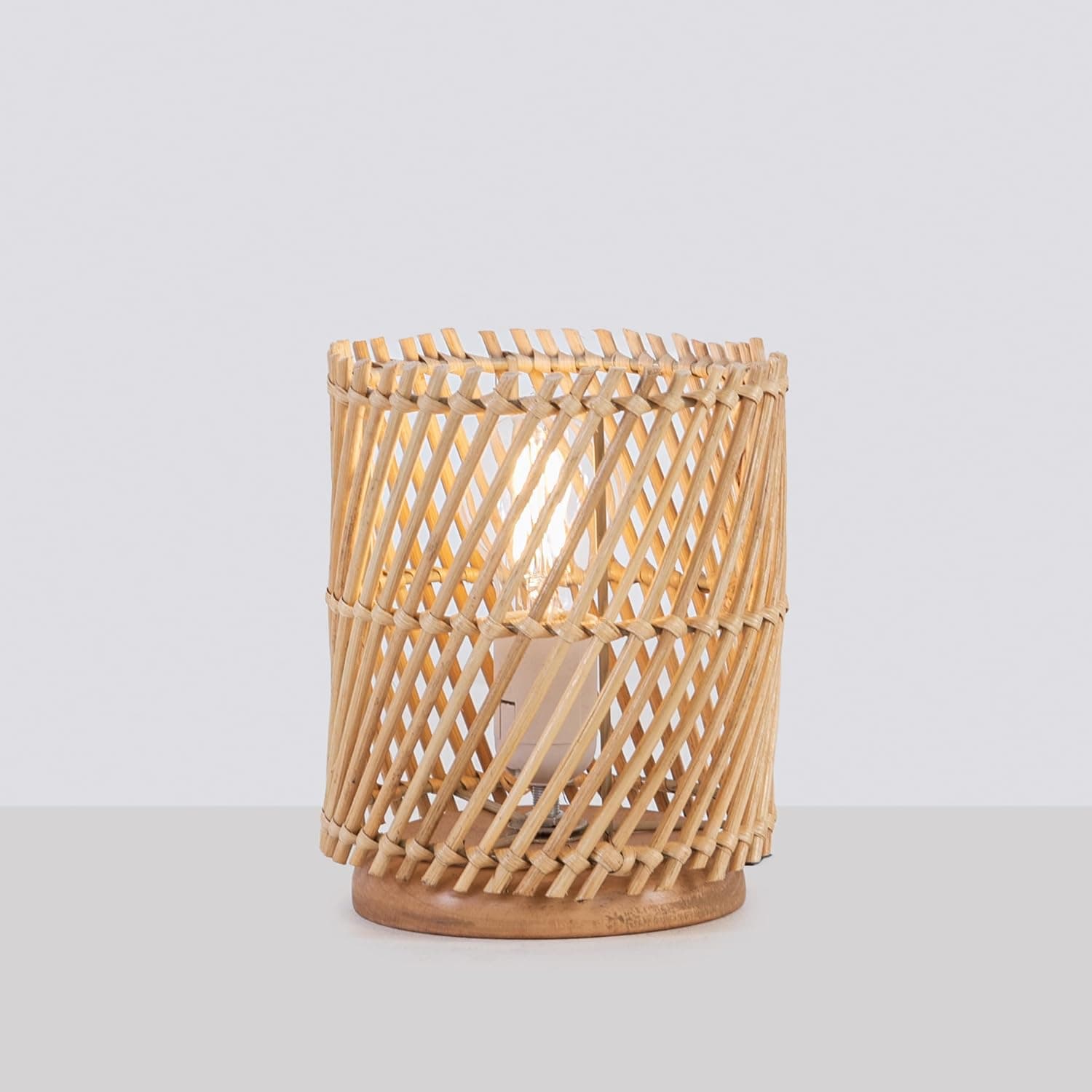 Boho Beige Floral Lampshade - Mishkah Portable Lighting