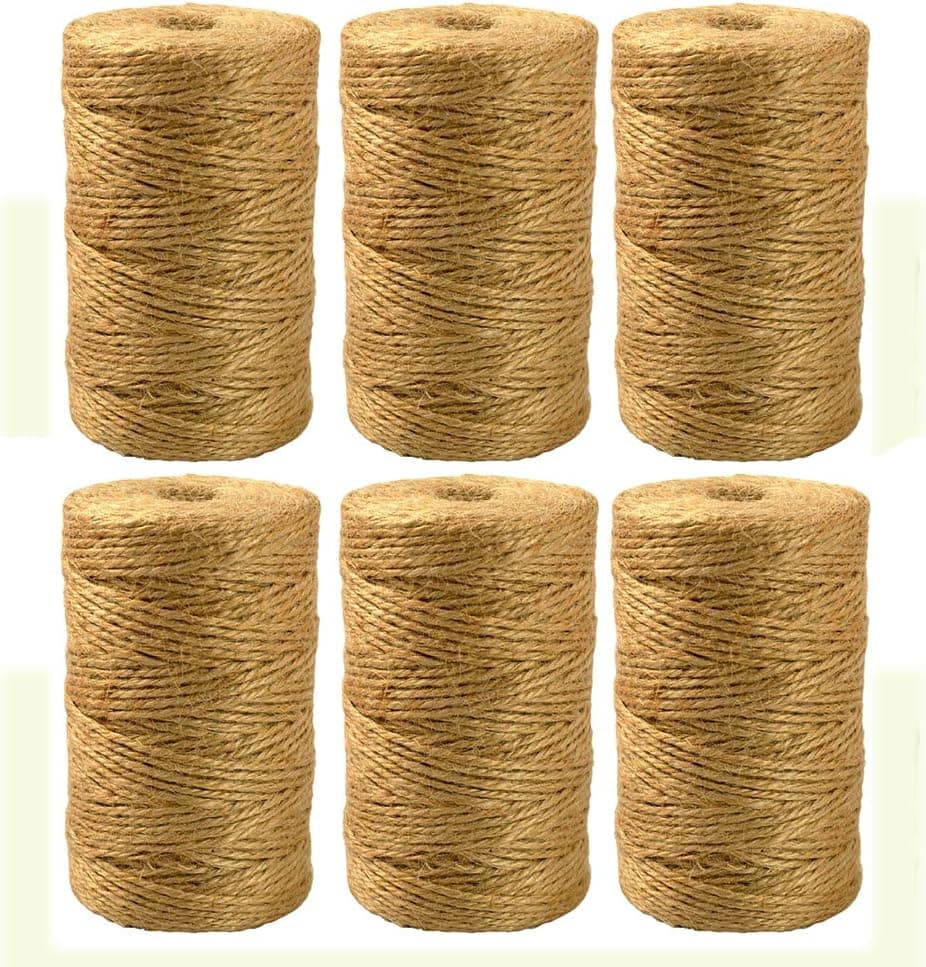 LifePassion Jute Twine Rope 1968 Feet 3Ply - Crafts, Gardening, Gift Wrapping
