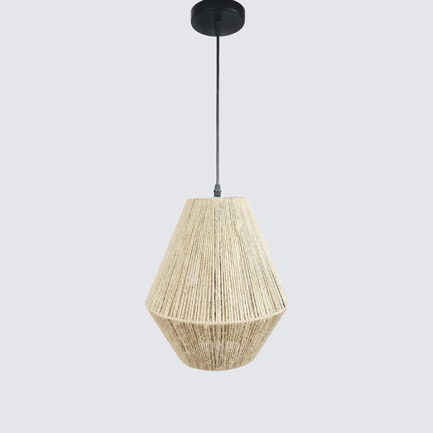 Generic Beige Chandelier Light Fixture | Boho Style | Plastic Material