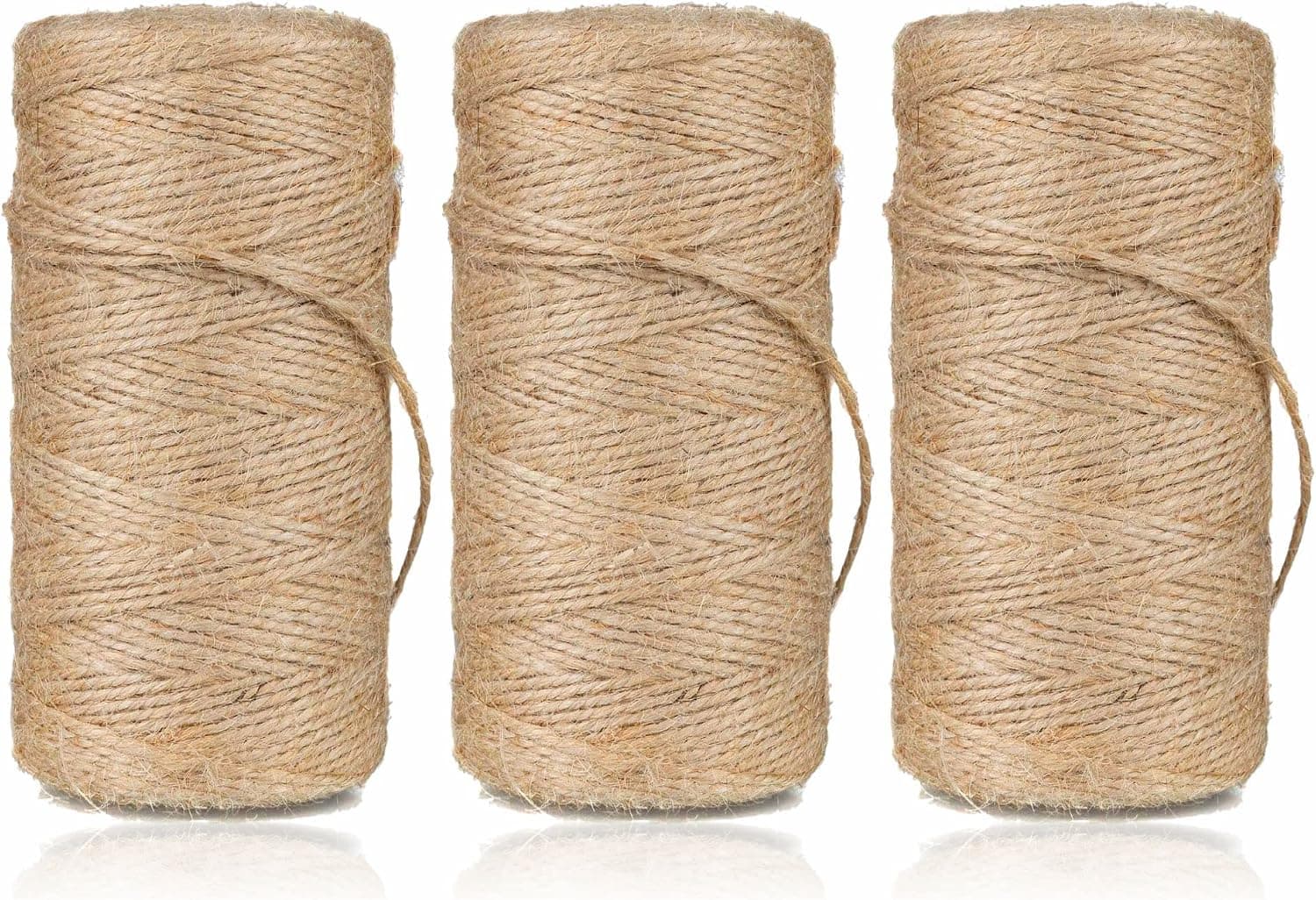 MUIZZ Heavy Duty Natural Jute Garden Twine - Brown (3 Pack)