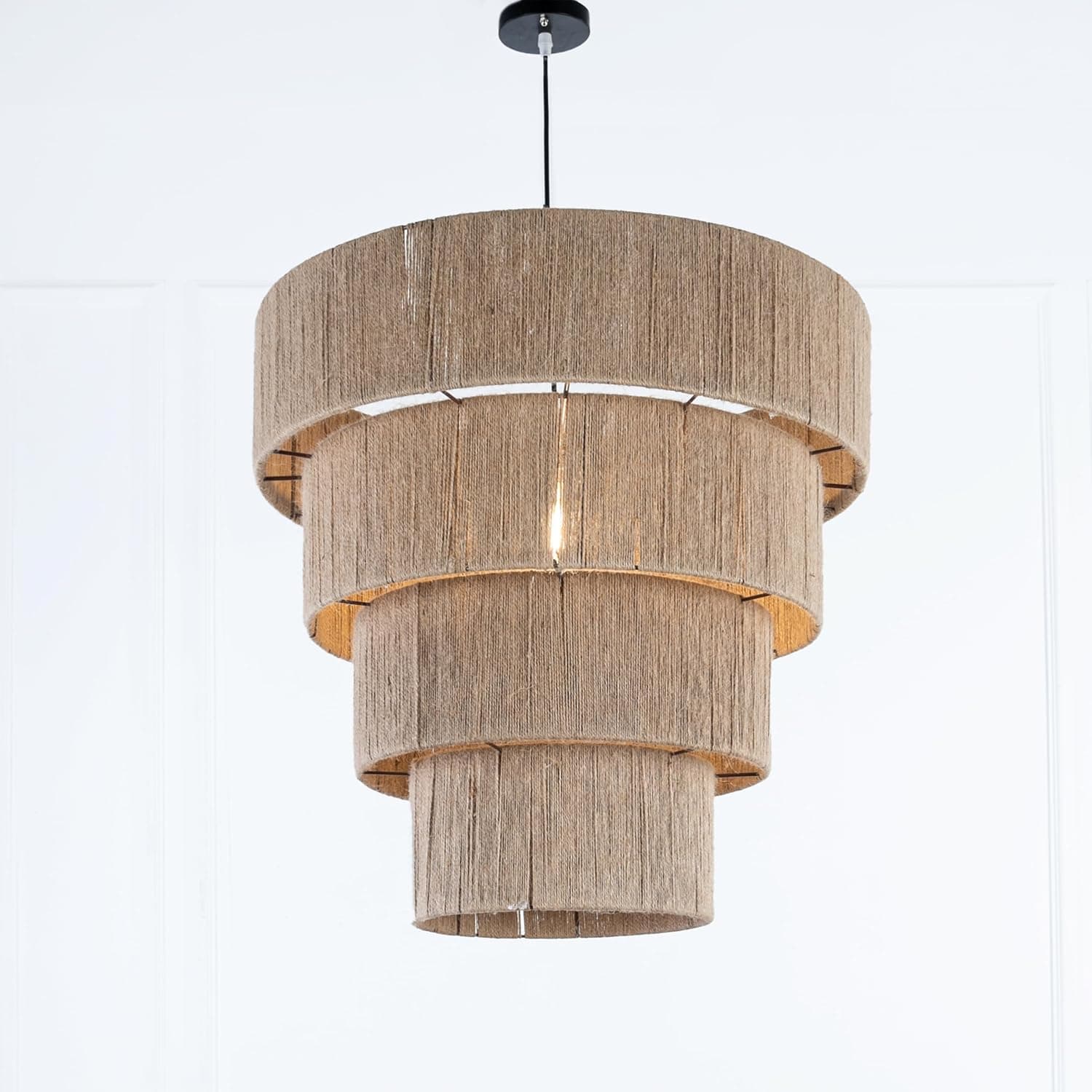Decorative Boho Clay Beige Chandelier Pendant Light - Generic Brand