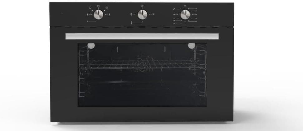 Kumtel 90 cm Built-in Gas Oven with Convection Fan & Grill - Black, 73L Capacity, A9-GGT (MT)