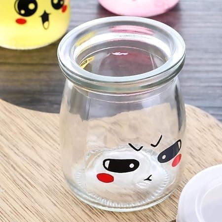 200ml Glass Candy Jar with Plastic Lid - Durable Reusable Storage Jar