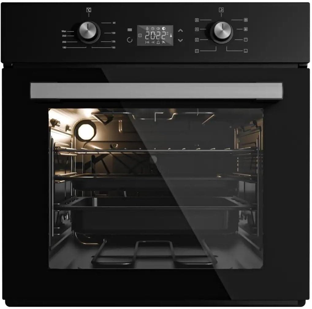 KUMTEL Built-In Electric Oven 60cm with LED Touch Display B66-SF2-Anthracite Glass